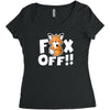 fox off Women's Triblend Scoop T-shirt