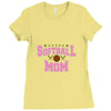 softball mom glitter Ladies Fitted T-Shirt