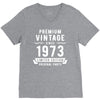Premium Vintage Since 1973 Limited Edition Original Parts V-Neck Tee