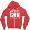 just one more gun i promise Zipper Hoodie