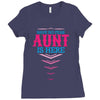 Have No Fear Aunt Is Here Ladies Fitted T-Shirt