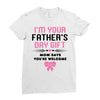 I'm Your Father's Day Gift Mom Says You're Welcome Girl Ladies Fitted T-Shirt