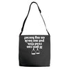 if you can read this put me back on my horse Adjustable Strap Totes