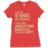 10 kinds of people binary Ladies Fitted T-Shirt