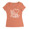 girls fish too only prettier Women's Triblend Scoop T-shirt