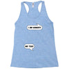 I am Hungry Me Too Mom and Baby Talking Racerback Tank