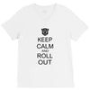 keep calm and roll out V-Neck Tee
