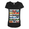 vw camper van fronts, ideal gift or birthday present Maternity Scoop Neck T-shirt