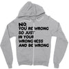 no. you're wrong Zipper Hoodie