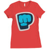 pewdiepie the blue brofist Ladies Fitted T-Shirt
