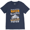 Motorcycles Papaw V-Neck Tee