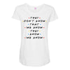 They Don't That We Know They Know We Know Maternity Scoop Neck T-shirt