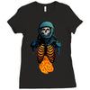 space skull Ladies Fitted T-Shirt