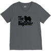 the dogfather american eskimo dog V-Neck Tee
