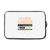 Uterine Cancer Awareness I Wear Peach For Some Special To Me Laptop sleeve