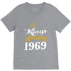 kings are born in 1969 V-Neck Tee