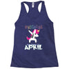 Born Unicorns-Born April Racerback Tank