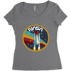 nasa v01 Women's Triblend Scoop T-shirt