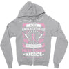Never Underestimate The Strength Of A Breast Cancer Warrior Zipper Hoodie