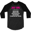 July Girl Hated By Many 3/4 Sleeve Shirt