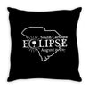 south carolina eclipse Throw Pillow