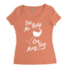 sip me baby one more time wine glass Women's Triblend Scoop T-shirt