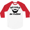 mens beard 3/4 Sleeve Shirt