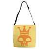 king skull emo club pirate dance music reggae Adjustable Strap Totes