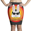 too hip to hop   bunny easter Pencil Skirts