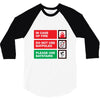 bat safety 3/4 Sleeve Shirt