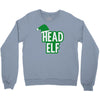 christmas head elf Crewneck Sweatshirt