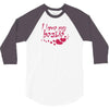 I Love My Bestie 3/4 Sleeve Shirt