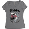 sharrk team Women's Triblend Scoop T-shirt