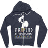proud Autism  mom Zipper Hoodie