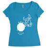 crazy cow Women's Triblend Scoop T-shirt