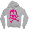 pink pirate Zipper Hoodie