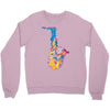 sax addict saxophone Crewneck Sweatshirt