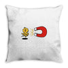 khaki chick magnet Throw Pillow