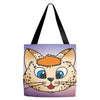 Orange cat Tote Bags