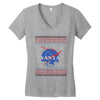 santa christmas Women's V-Neck T-Shirt