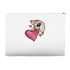 bunny rabbit love Accessory Pouches