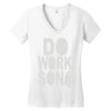 do work son Women's V-Neck T-Shirt
