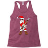rock star santa claus father christmas Racerback Tank