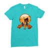 jakku sunset Ladies Fitted T-Shirt