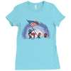 raising the flag Ladies Fitted T-Shirt
