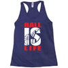 ball is life funny sports Racerback Tank