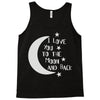 i love you to the moon and back babygrow Tank Top