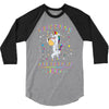 Unicorns are born in May 3/4 Sleeve Shirt