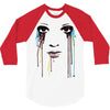 watercolor eyes 3/4 Sleeve Shirt