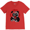 angry panda V-Neck Tee